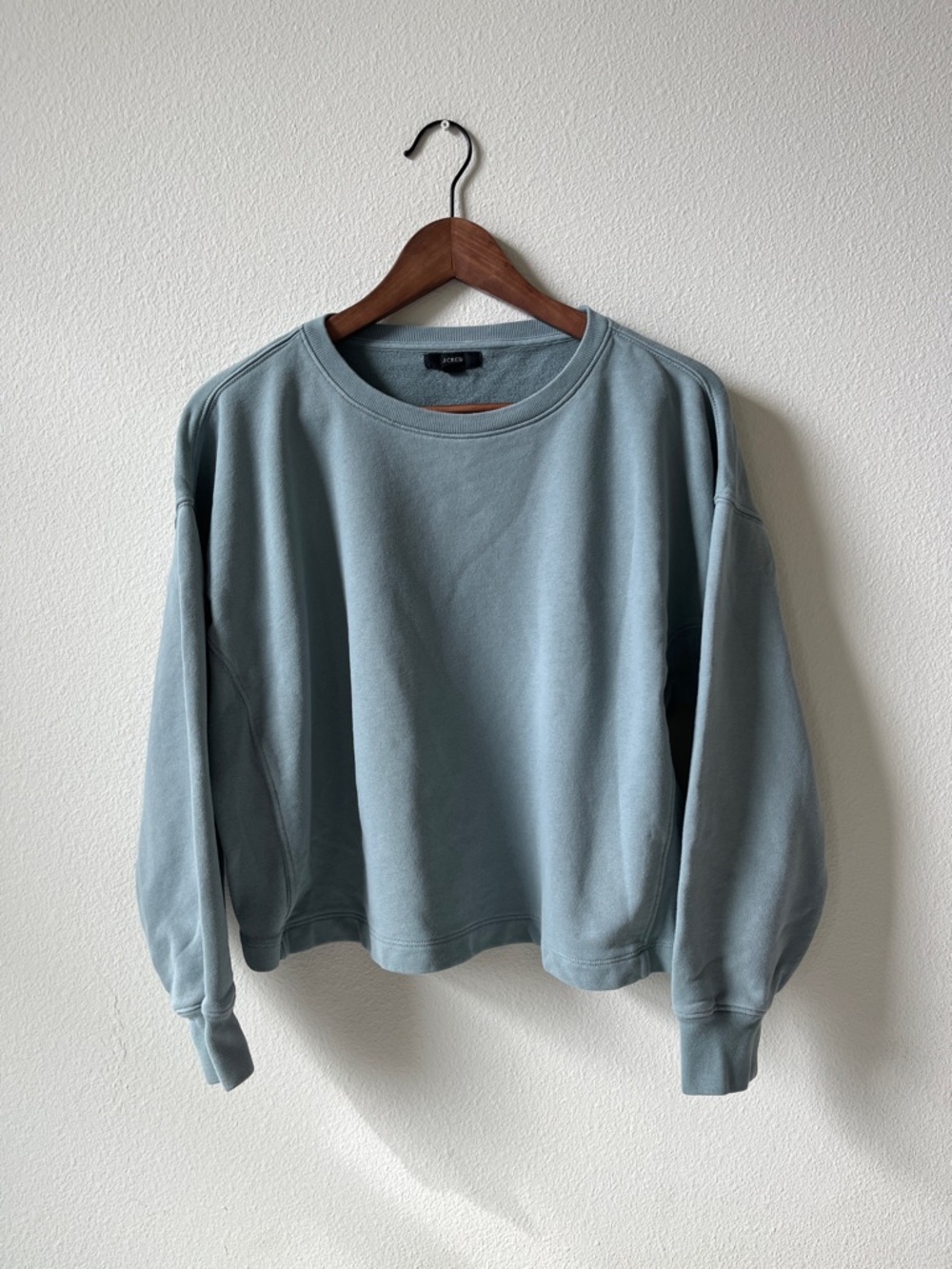 J. Crew Relaxed Crewneck Sweatshirt - Dusty Blue